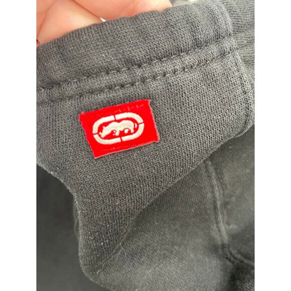 ECKO UNLTD Pullover Black Hoodie 3X Y2K Spell Out Work Wear Streetwear - Picture 4 of 9